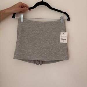 Tenshoppe Heather Gray Mini Skort